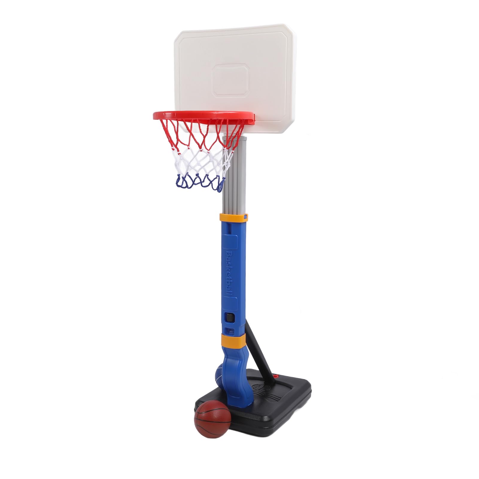 Rosvola Obręcz do Koszykówki Basenowej Pętla z regulacją Wysokości do Rodzinnej Zabawy na świeżym Powietrzu w Pomieszczeniach Wodoodporne Materiały 138 Cm
