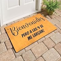 Accssoey Felpudo De Bienvenida, Tapete De Goma Antideslizante Para Puerta, Divertido Tapete Para Decoración Del Hogar, Tapete Interior De 23.6 Pulgadas De Largo X 15.7 Pulgadas De Ancho, 3/16 Pulgadas