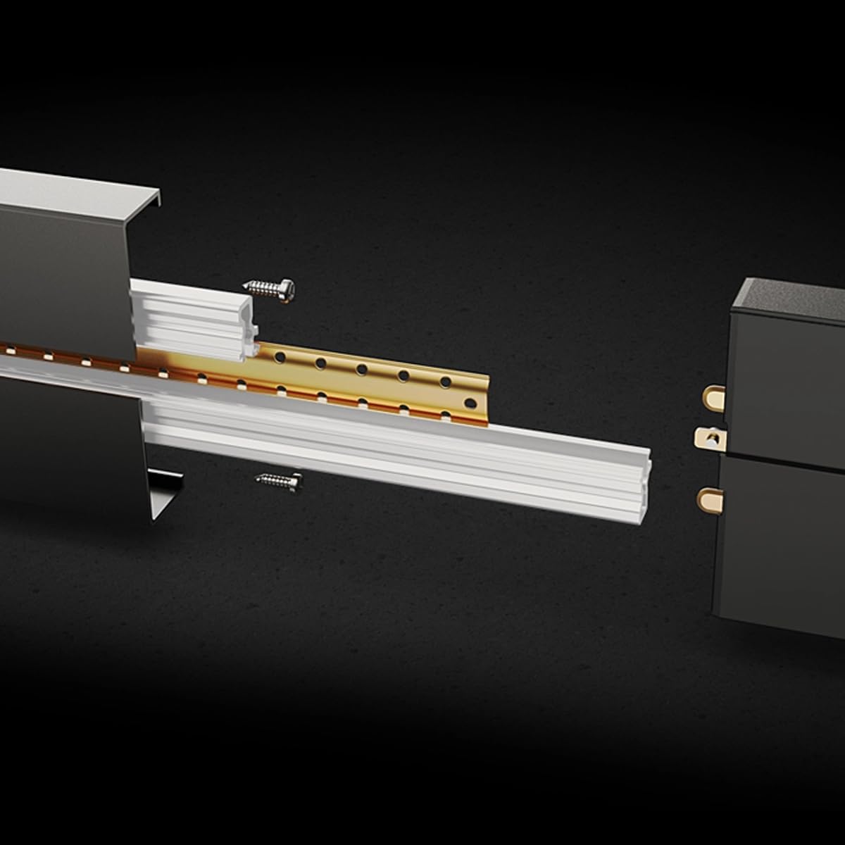 Luxus-Time Prese flessibili e sistema USB, guida modulare, montaggio a incasso, guida di montaggio