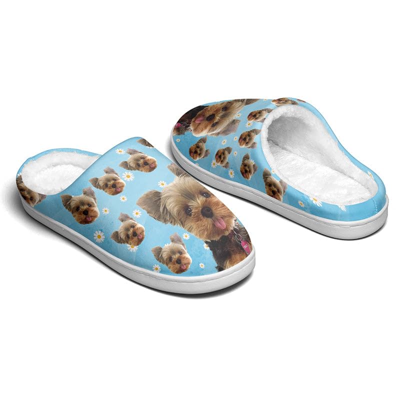 Pawfect House Custom Photo Christmas Slippers For Women Man, Christmas Slippers Gifts For Family, Dog Mom, Cat Mom Gifts3