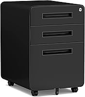 Vista 13 de MIIKO Archivadores de 4 cajones con cerradura, archivador de metal con 4 cajones, archivador de carpetas para oficina en casa para archivos