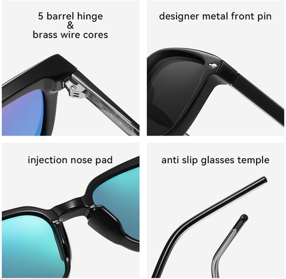 Fashion Men Luxury Sunglasses Retro Clear Eyewear Women Punk Rivets Sun Glasses UV400
