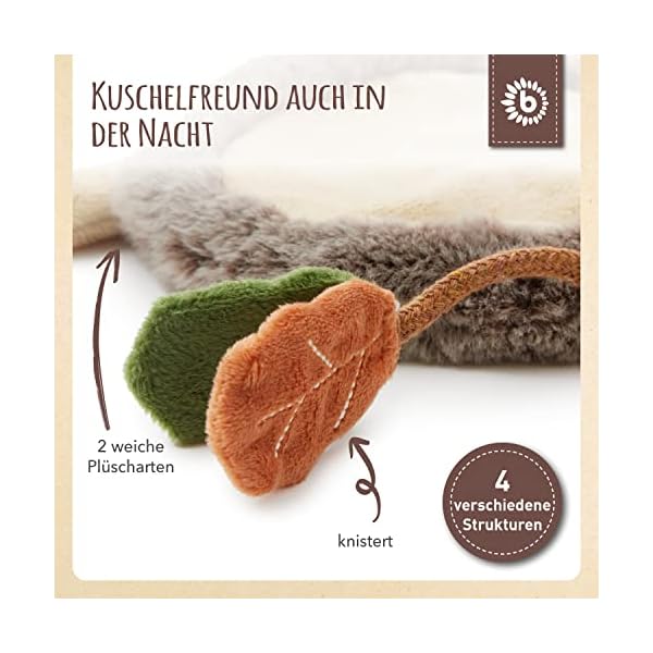 Bieco Schmusetuch Igel | ab 0m+ ca. 27 cm | Schnuffeltuch | Schmusetuch Baby | Kuscheltier Baby | Schnuffeltuch Baby… – Bild 5