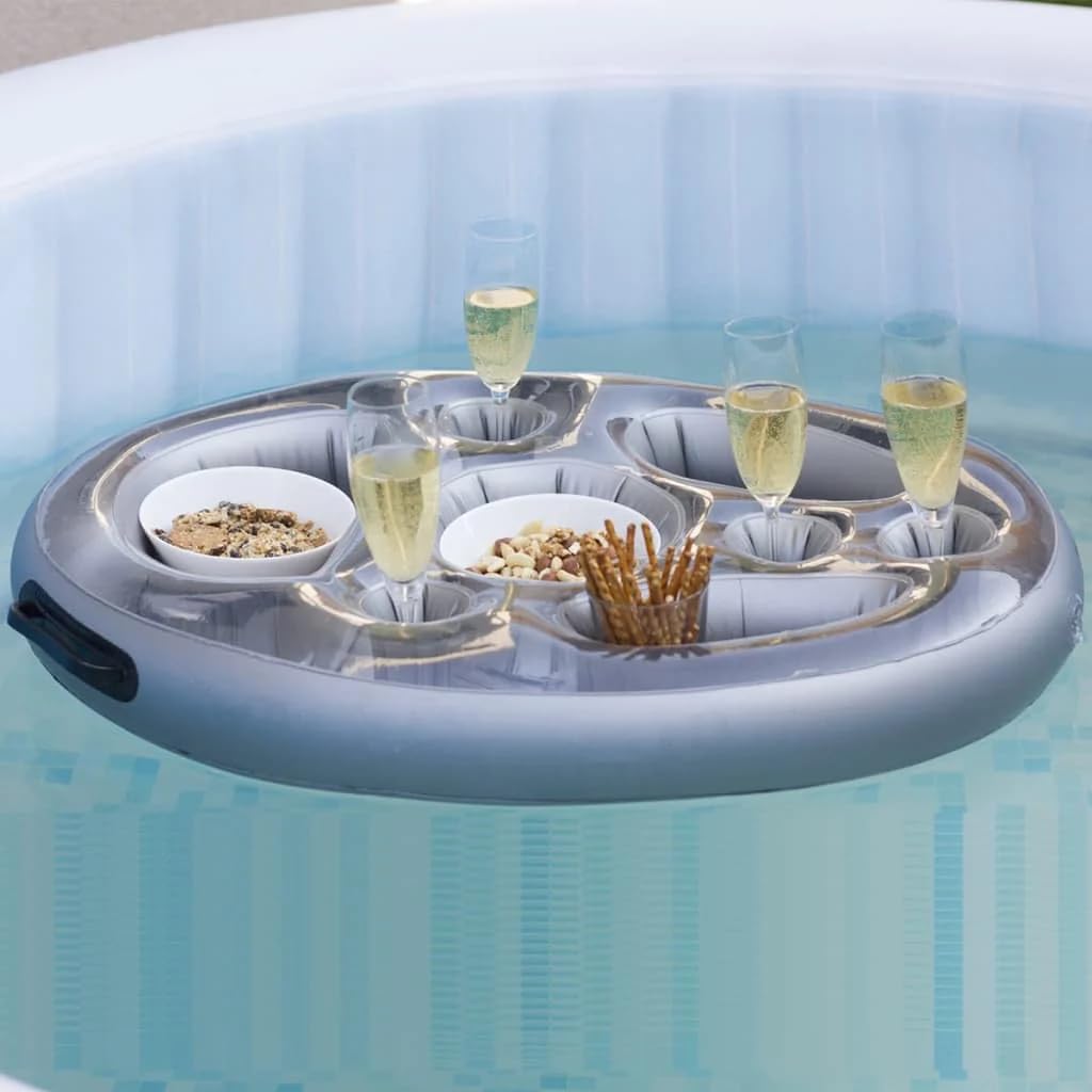Offizielle "Perfect Pools" Spa Bar Aufblasbare Whirlpool Tisch für Getränke und Snacks - Perfekt für Pool Parties
