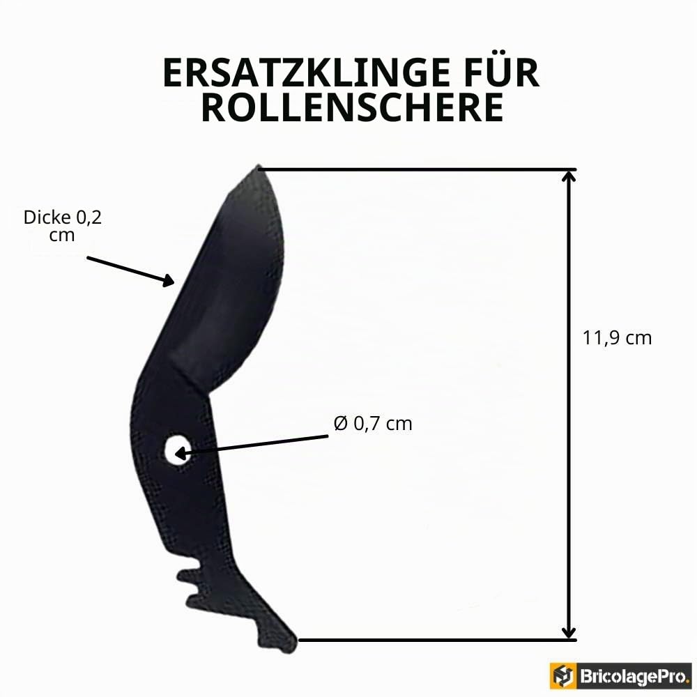 DURAN - Rolling Cut Roller Gartenscheren-Set - Ersatzklinge und Feder - Gärtnerschere mit Tragetasche - Ambossschutz aus PP-Kunststoff - Montagezubehör