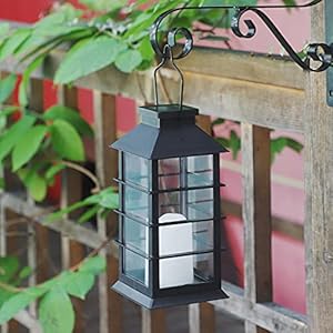 2 Stück Solar Laterne für Außen, Ulmisfee Solar Gartenleuchte mit LED Kerze, IP44 Wasserdicht Dekorativ Solarlampe für Außen Hängend Solarleuchte für Garten Terrasse Veranda Hof Weihnachten (Warmweiß) – Bild 4