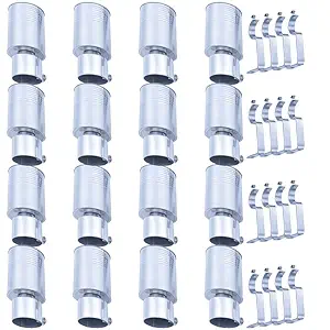 Jay Khodiyar Stainless Steel Curtain Bracket Set of 8 (16 Piece) Curtain finials/Curtain Accessories/Curtain Fittings Curtain Bracket
