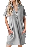 t shirt kleid damen rot ★Stilvolle Damen Kleider:Dieses Kleid ist ein trendiger 2022-Stil.