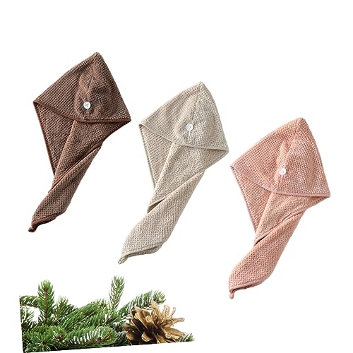 FOMIYES 6 Pçs Toalhas De Microfibra Cabelo De Microfibra Toalha De Cabelo Coral Turbante De Cabelo E