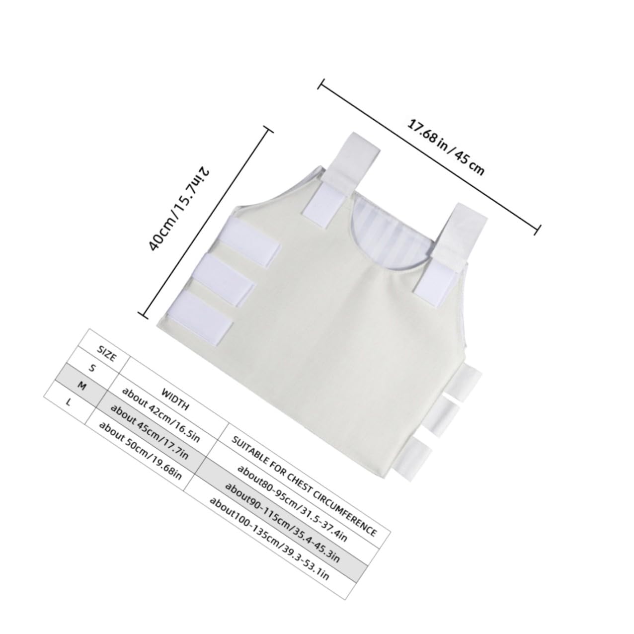 Hemoton Chest Support Brace Rib Belt for Fracture and Rib Protection Breathable Chest Binder Wrap for Thoracic Relief Suitable for Men and Women Random Color