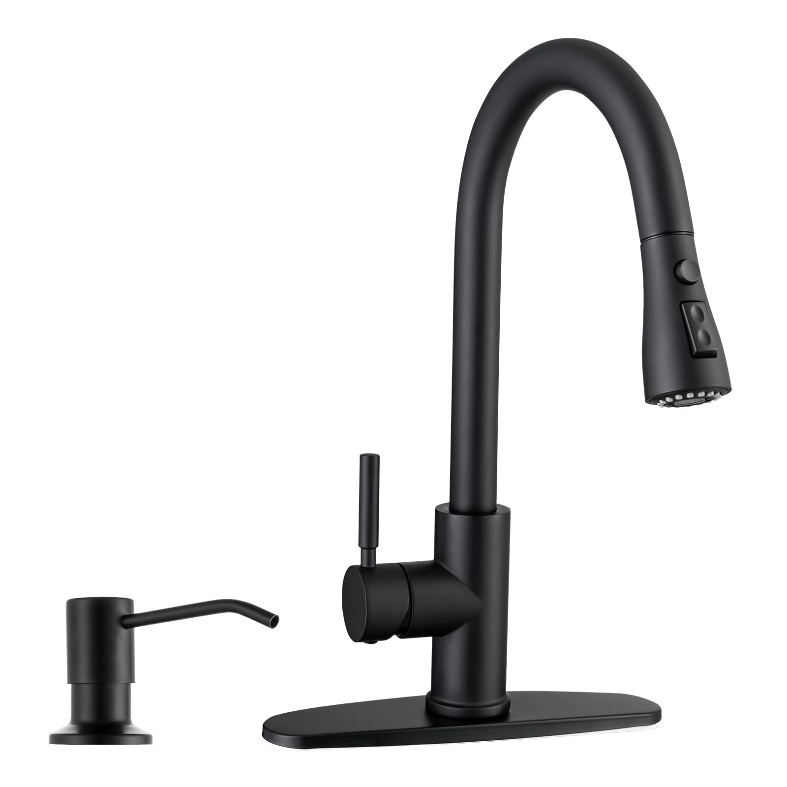 WEWE Black Kitchen Faucet - Pull Down Sprayer -28 WEWE Black Kitchen Faucet - Pull Down Sprayer -28