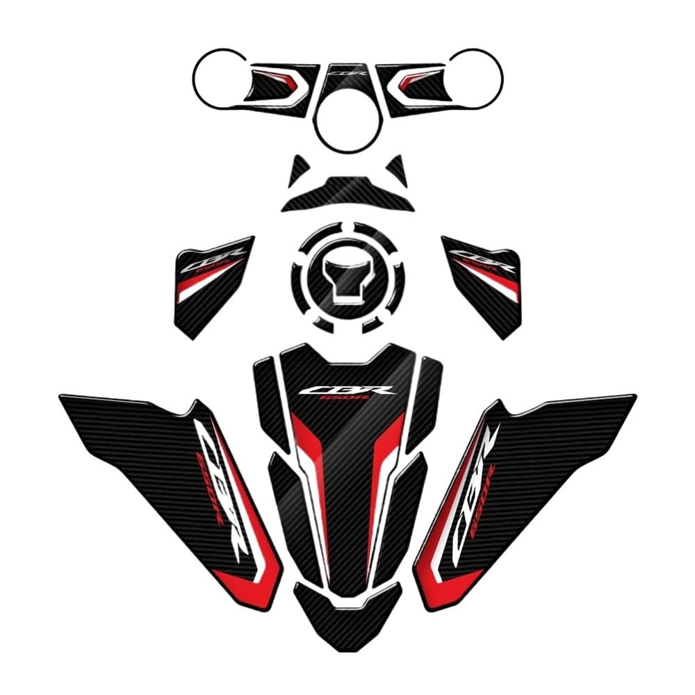 Fuel Tank Protector for CBR650R 2019-2022 Motorbike Carbon Look Sticker Side Tank Pad Protection