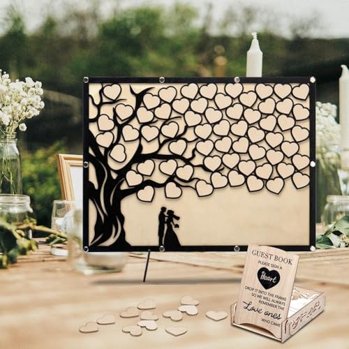 Libro de firmas para boda con corazones llenos de amor 3