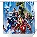 Avengers League , étanche résistant aux moisissures Tissu Polyester Rideau de salle de bain, 3d Impression Décor Rideau de douche avec ensemble de crochets, 71 x 71 en 71X 71 in 2851h