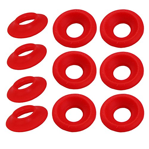 New Silicon Rubber Grolsch EZ Cap Swing Top Bottle Washer Gasket Red/White 25pcs (red)