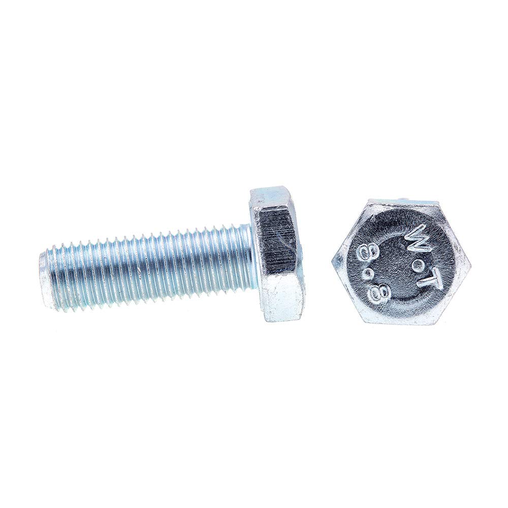 prime-line 9111394 con testa esagonale, classe 8.8 metrica, M10 – 1.25 x 30 mm, acciaio zincato, confezione da 10