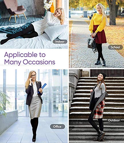 JEPOZRA Damen Thermostrumpfhosen Winter, Warm Samt, Blickdicht, Schwarz und Naturfarben. - Image 8