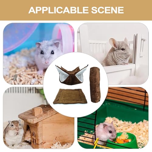 Lit pour hamster avec confort et hamac de cage pour dormir au chaud