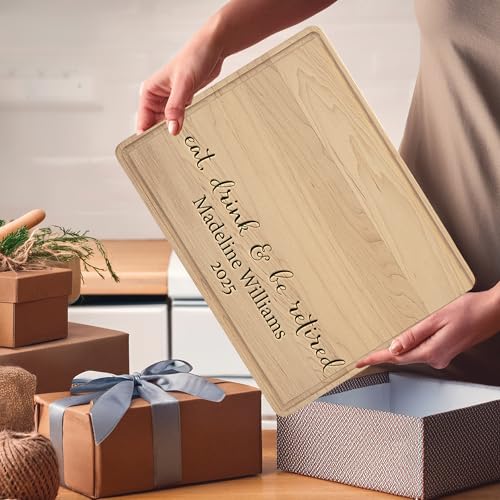 Tabla de cortar rectangular de madera personalizada miniatura 3