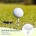 Mudder 600 Pack Golf Tees Bulk Wooden Golf Tees Wood for Men Balls Accessories(1-1/2Inch,White，Black)