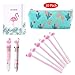 Produktbild Flamingo Schreibwaren-Set, Amycute Flamingo Federmäppchen, Flamingo Kugelschreiber und Flamingo Notizbuch, Schul-Briefset für Mädchen, Kinder, Studenten, Schule, Schreibwaren, Geschenk, 10 Stück