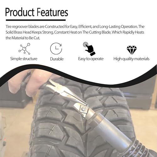 Image of Tire Groover Flat Blades for Ideal Tire Groover Tool Regroover Kit - Tire Groover Blades-18 Pack (Tire Groover Blade #3 3 /32)
