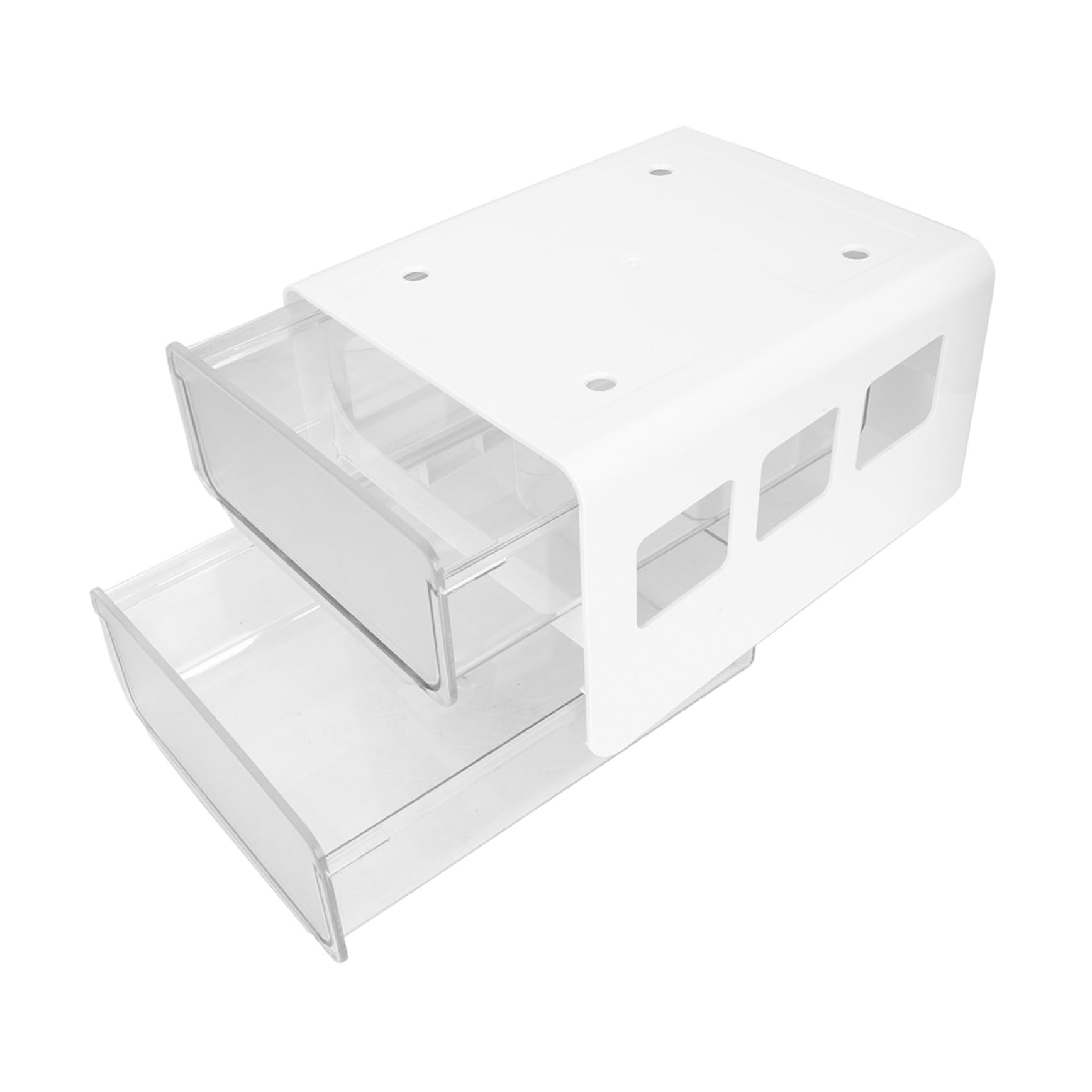 Boîte de rangement multifonctionnelle compacte et sans perçage pour stylos et couverts