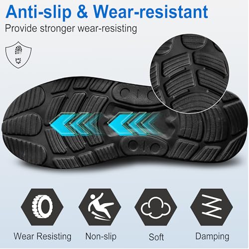 Scarpe Antinfortunistiche Uomo Donna Scarpe da Lavoro Donna Antiscivolo Scarpe Antinfortunistica Anti-Schiacciamento Ammortizzazione Comodo Traspiranti Leggere con Punta in Acciaio Ammorti 38-46 EU