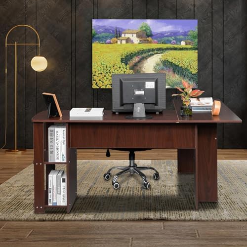 Experience Convenience with KARFER L-Shaped Computer Desk!