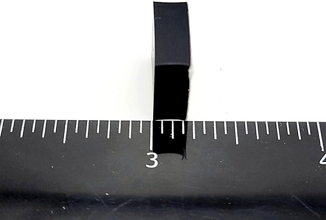1/2" Square Silicone Rubber Bumper Feet 3/16" Thick Adhesive Backed Pads for Electronics Furniture and Consoles Non Slip Waterproof Spacers (100 Pack)
