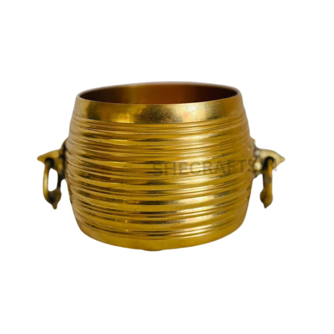 Brass Solid Idangazhi | Golden | Kerala Temple | Nirapara | SHECRAFTSIN