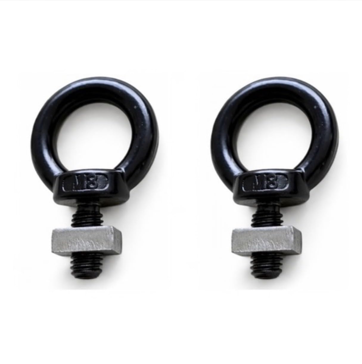 6 x Designed to fit TentBox Cargo - O-Ring Tie Down Points, Black Metal with Sliding Plate, Accessory Rail Mounting Hardware, 6 Pack