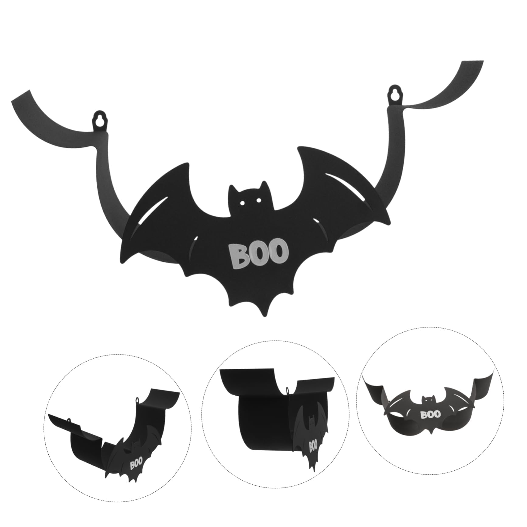 Gatuida Portarotolo Igienica da Parete Forma per Bagno Supporto in Battuto Decorazione Halloween Compatibile con Asciugamani e Rotolo