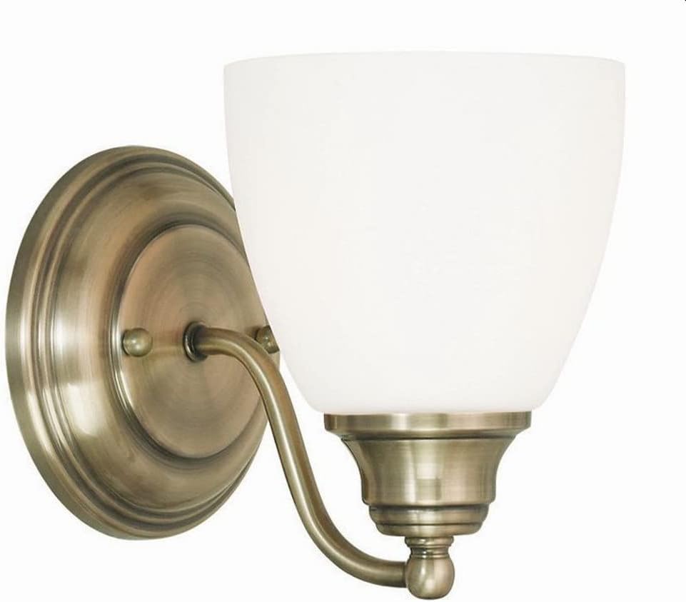 Livex Lighting 13671-05 Somerville 1 Light Wall Sconce, Chrome