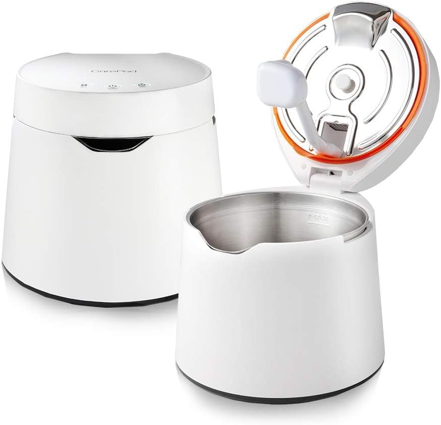 Product image of Carepod One Stainless Steel Humidifier for Large Room, Quiet & Safe for Baby, Only 3 Washable Parts & Easy to Clean, Ultrasonic Cool Mist Humidifiers for Bedroom, Filter-Free, Lasts 30Hrs (1Gal/4L)