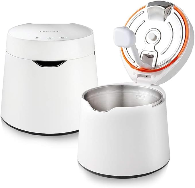 Carepod One Stainless Steel Humidifier for Large Room, Quiet & Safe for Baby, Only 3 Washable Parts & Easy to Clean, Ultrasonic Cool Mist Humidifiers for Bedroom, Filter-Free, Lasts 30Hrs (1Gal/4L)