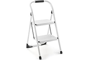 Folding Two Step Ladder for Versatility and Stability