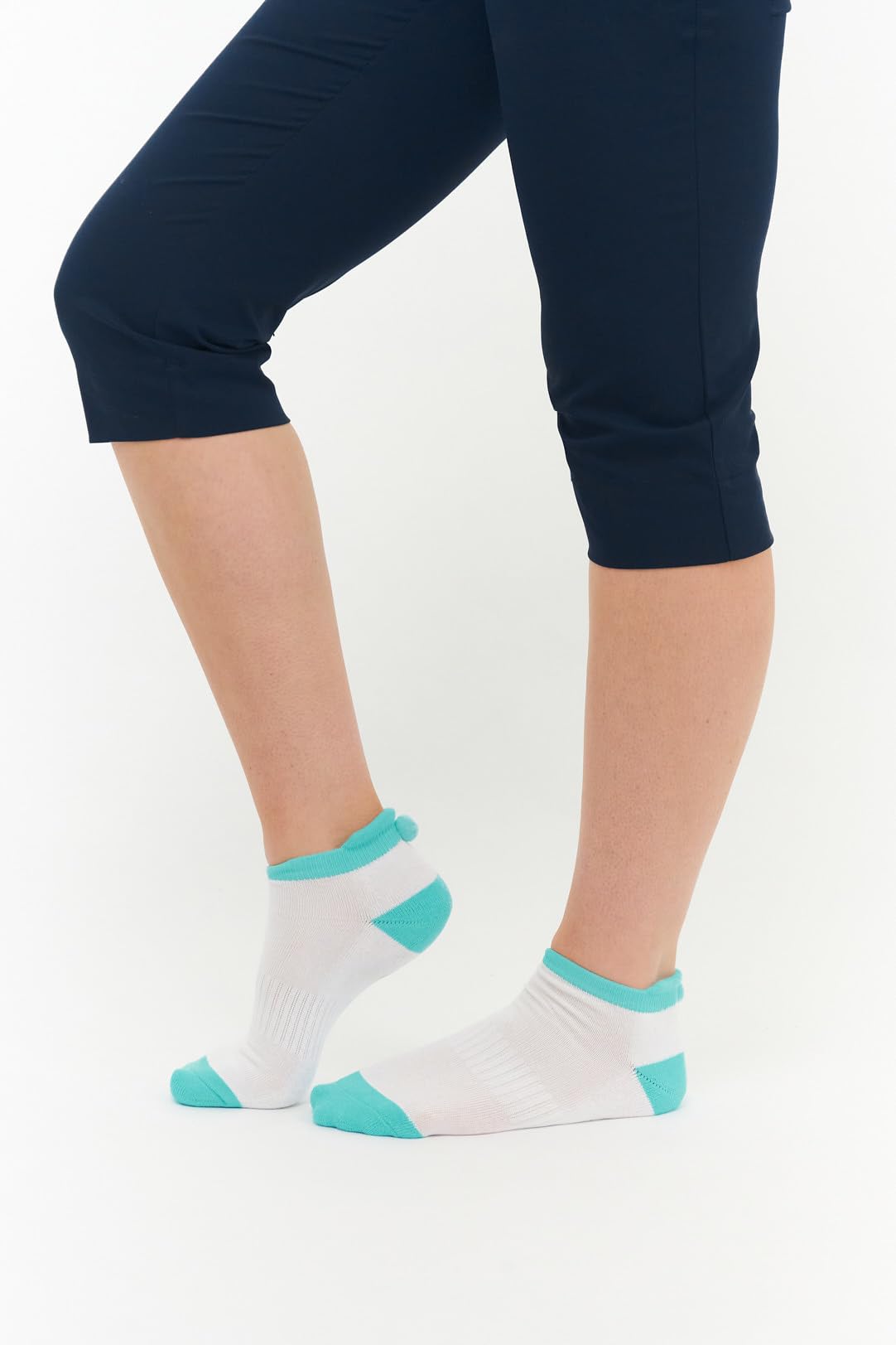 Surprizeshop Ladies Golf Socks (3 Pack) | Cushioned Sole | Extended Tab at rear | One Size UK 4-7 | Compression Fit for Support & Comfort | Womens Golf Socks…