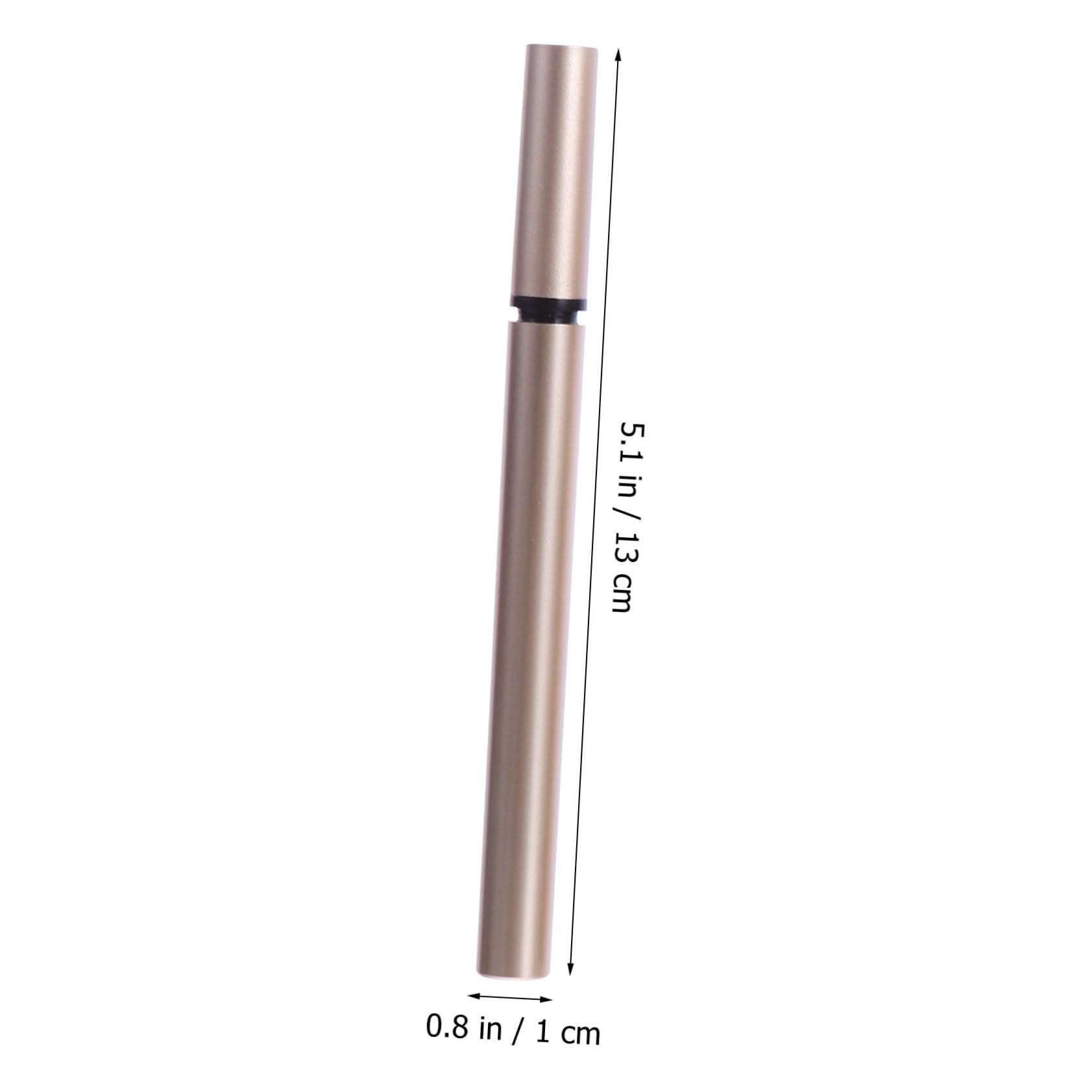 BESTYASH 5 Pezzi Tubo Eyeliner Vuoto 1ml Oro in Plastico Ricaricabile per Conservare Eyeliner Liquido per Negozi Cosmetici e Rivenditori