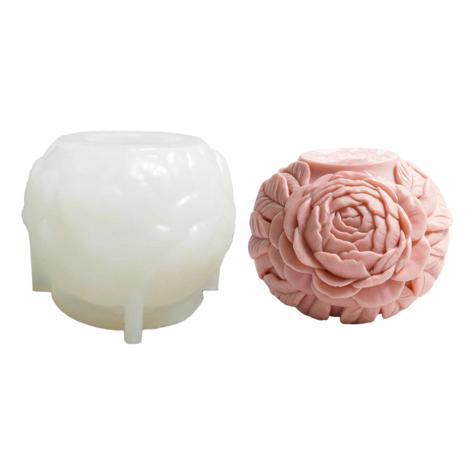 NMFLAB Food Grade Silicone Rose Shaped Making for Wedding Birthday Decorations Wedding