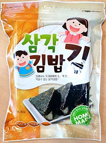 Samgak Gimbap, 50 pezzi per Onigiri, foglie a forma di triangolo, essicate, 50 g, con adesivi