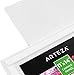 ARTEZA Canvas Boards for Painting, 11 x 14 Inches, Pack of 14, Blank White Canvas Panels for Acrylic, Oil, Gouache & Tempera Painting