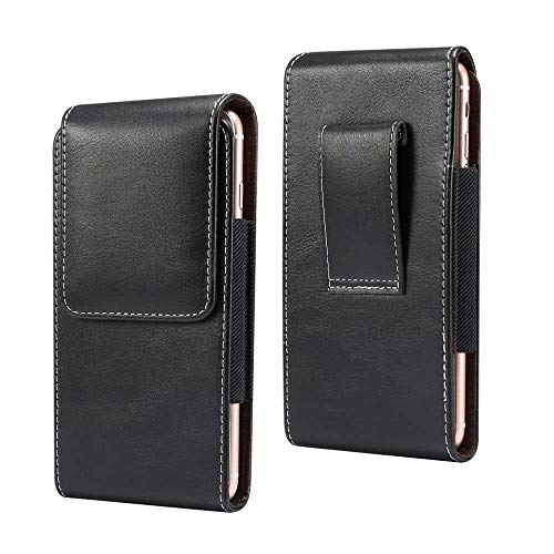 Étui vertical en cuir Tecno Camon 30 5G avec passant ceinture noir - 2