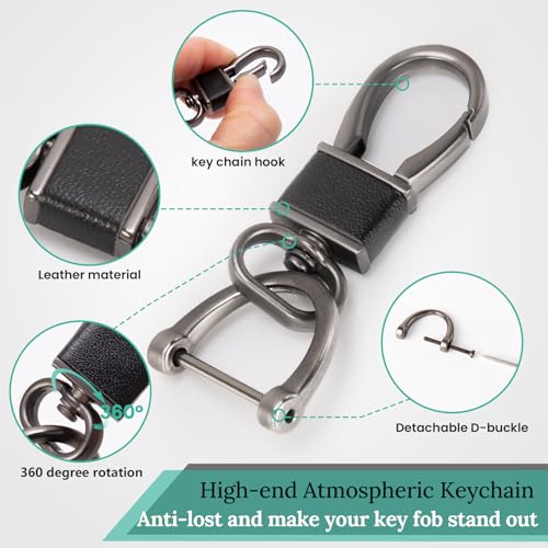 Image of Key Fob Cover for BMW, Leather-Style Keychain Tab Cover, Green