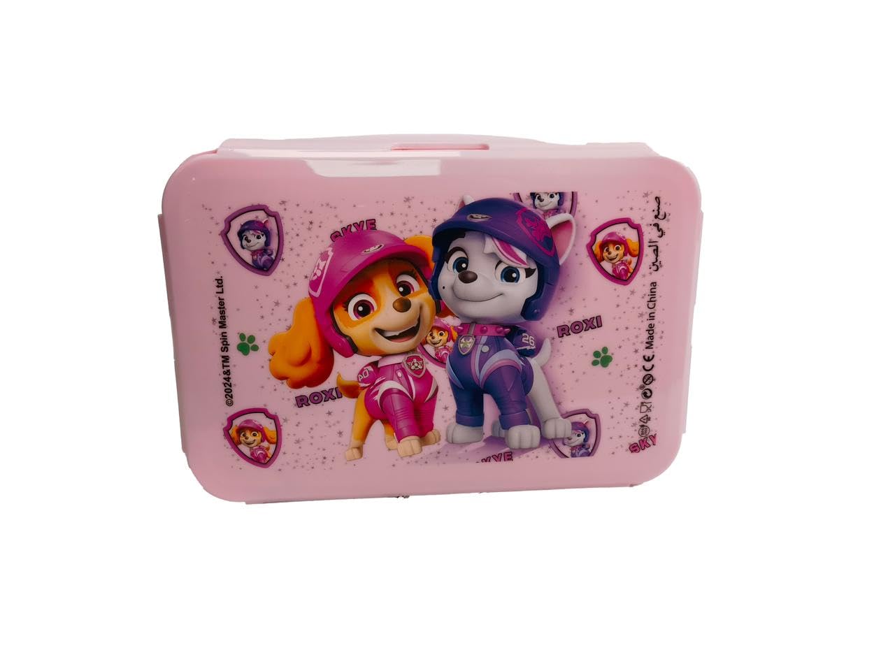 Hollywood Magic Paw P Roxi and Skye Printed Lunch Box, 20.5 x 13.5 x 7 cm, Pink