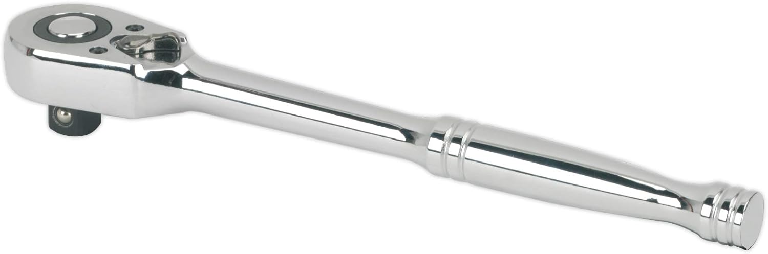 Sealey AK662 1/2"Sq Drive Pear-Head Ratchet Wrench Flip Reverse, Silver