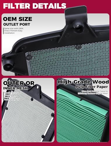Image of 17215-HL6-A00 Air Filter for Honda Talon 1000 2019-2025 /Talon 1000R SXS1000 2019-21 /Talon 1000X 2019-21 /Talon 1000X-4 2020-2025 /17215-HL6-AA0