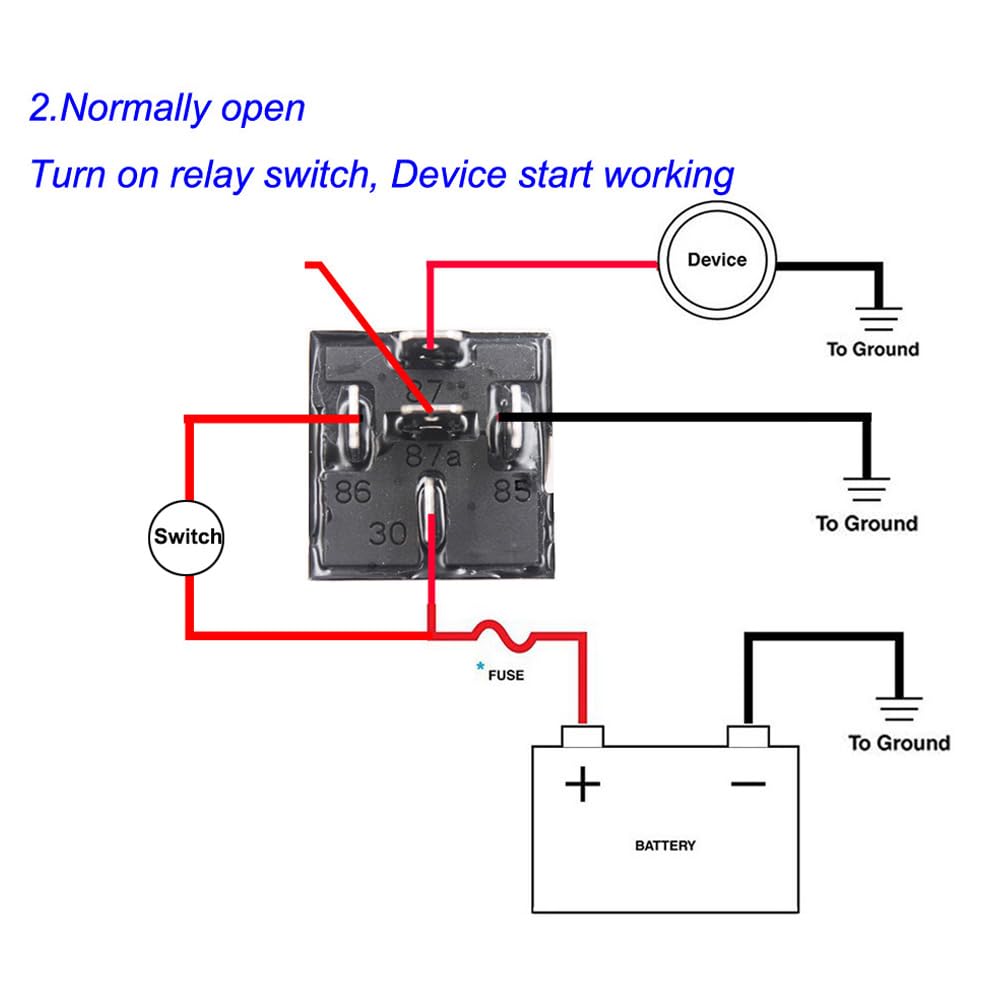 Relè Automobilistico OFF-ON Relay 5 Pin 12V 40A Doppio Output 87 - Foto 7