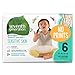 Seventh Generation Baby Diapers for Sensitive Skin, Plain Unprinted, Size 6, 100 Count (Packaging May Vary)