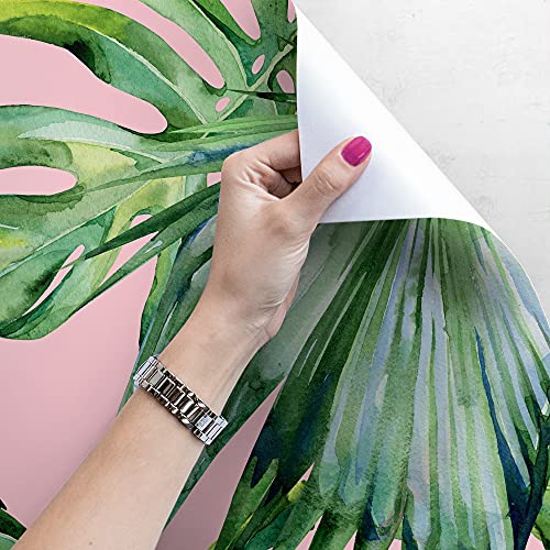 Papier peint feuilles de brousse pour masquer les défauts d'un mur
